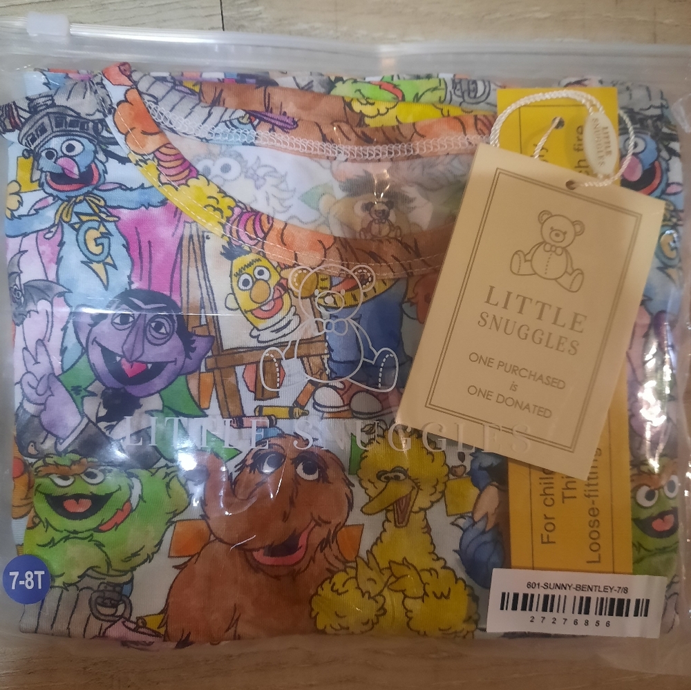 Sesame street bamboo pajamas 7/8
